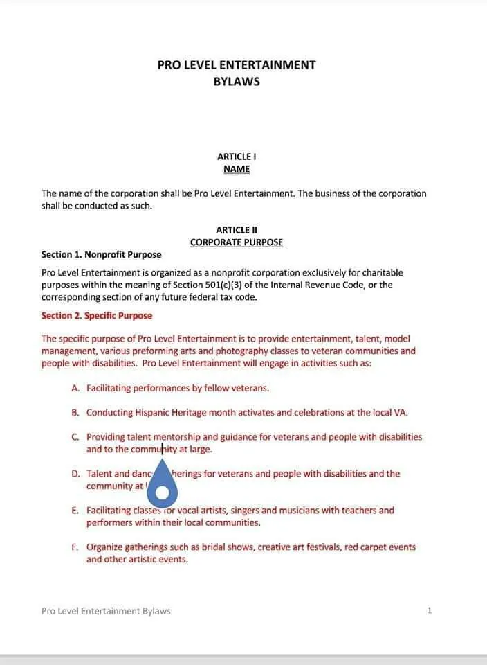 Richard Cooks recognition and service document